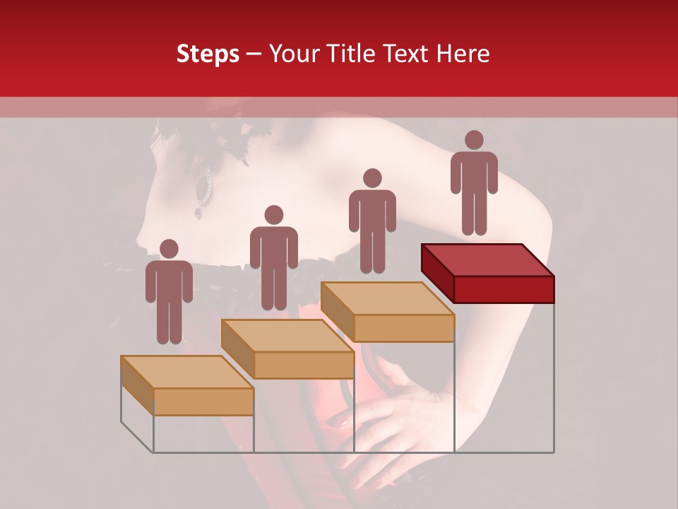 Female Moulin Rogue Stays PowerPoint Template