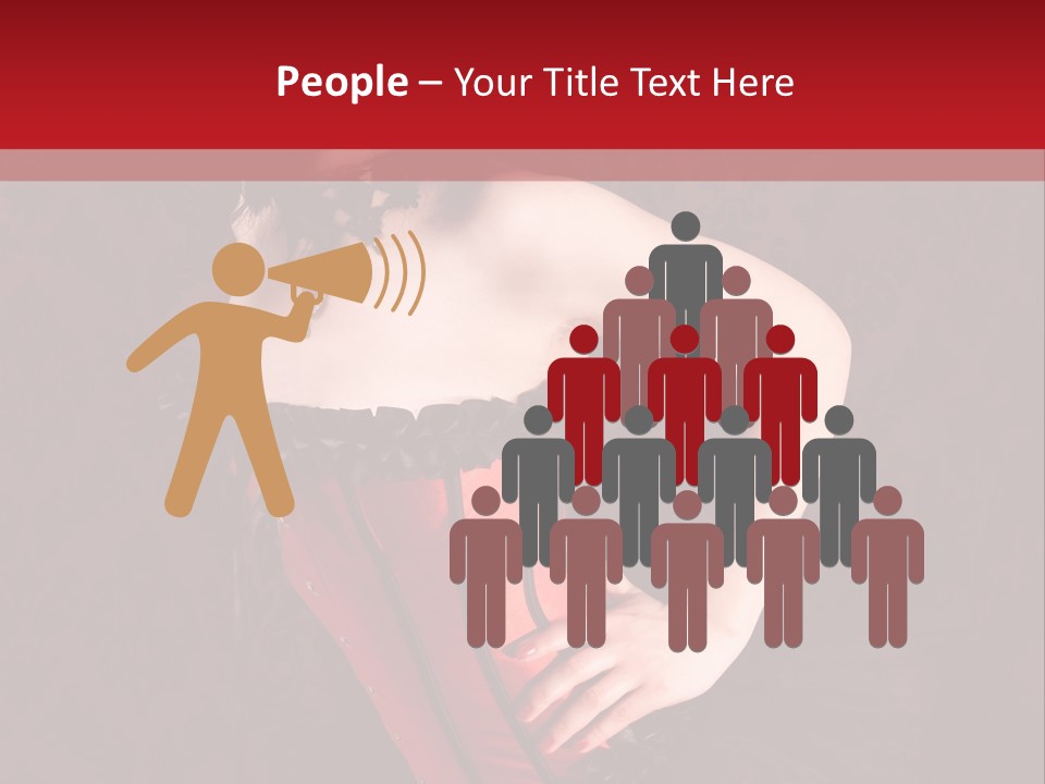 Female Moulin Rogue Stays PowerPoint Template