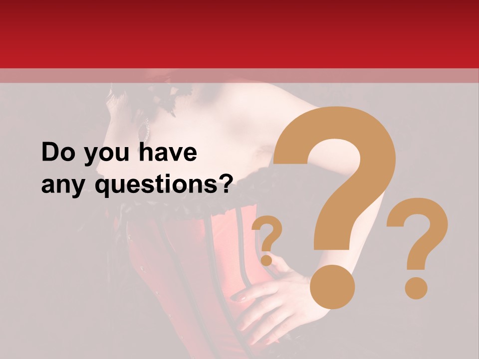 Female Moulin Rogue Stays PowerPoint Template