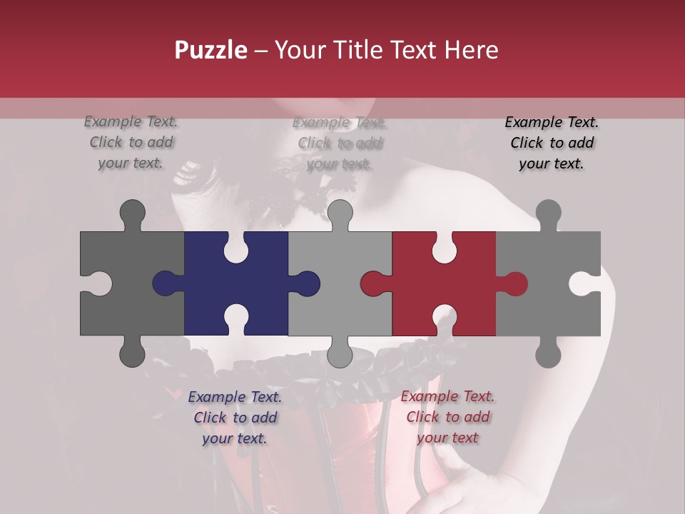 Glamour Lingerie Fetish Wear PowerPoint Template