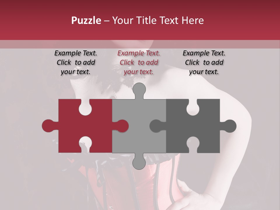 Glamour Lingerie Fetish Wear PowerPoint Template