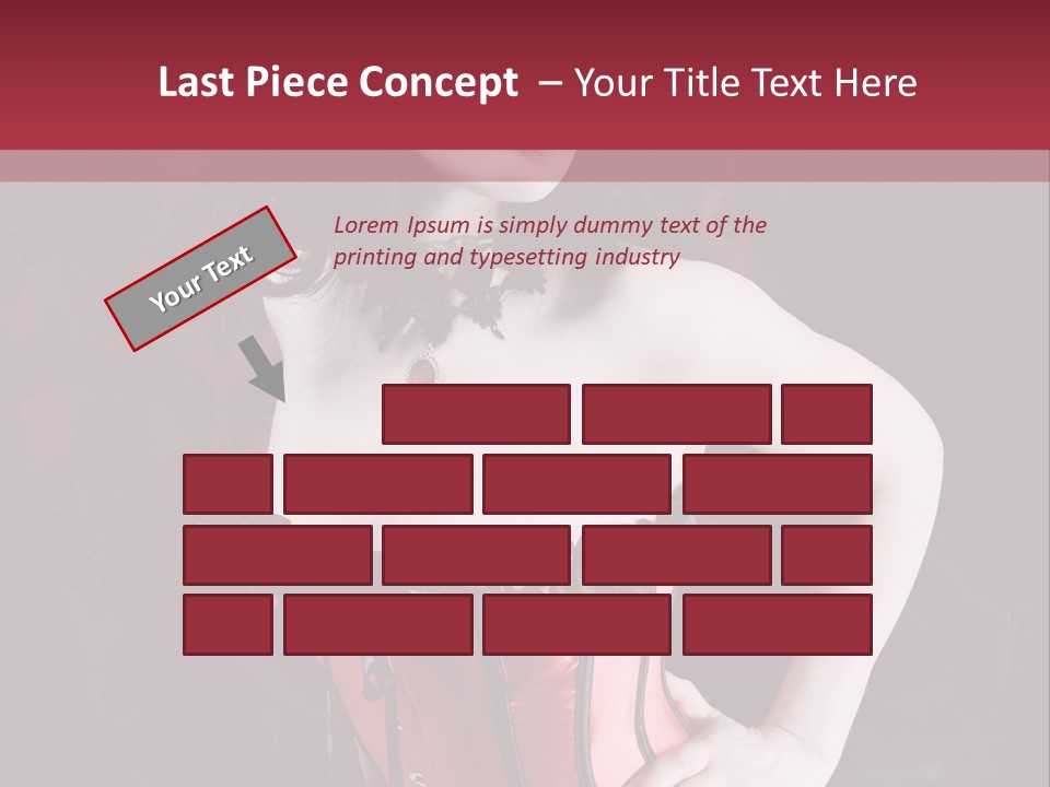 Glamour Lingerie Fetish Wear PowerPoint Template