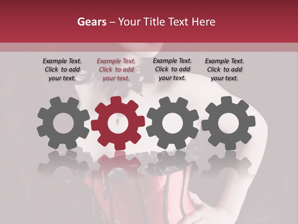 Glamour Lingerie Fetish Wear PowerPoint Template