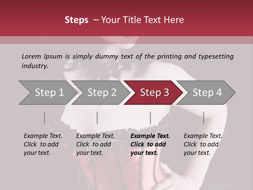 Glamour Lingerie Fetish Wear PowerPoint Template
