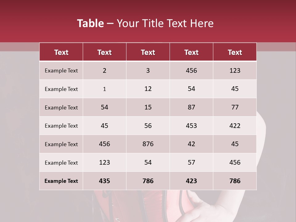 Glamour Lingerie Fetish Wear PowerPoint Template