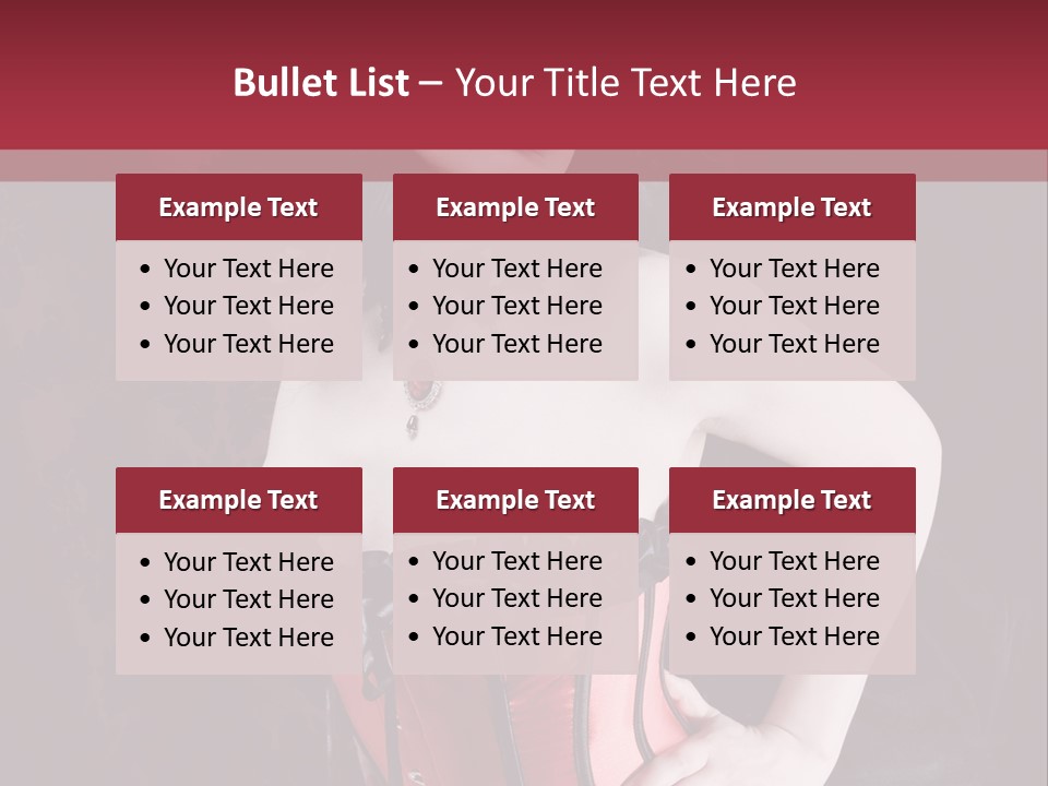 Glamour Lingerie Fetish Wear PowerPoint Template