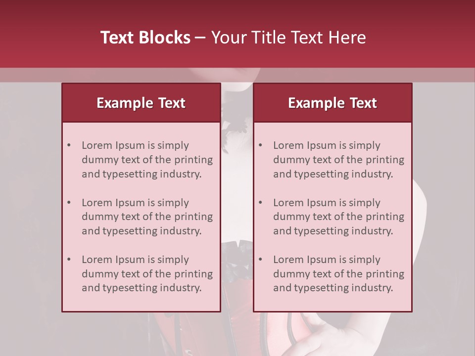 Glamour Lingerie Fetish Wear PowerPoint Template