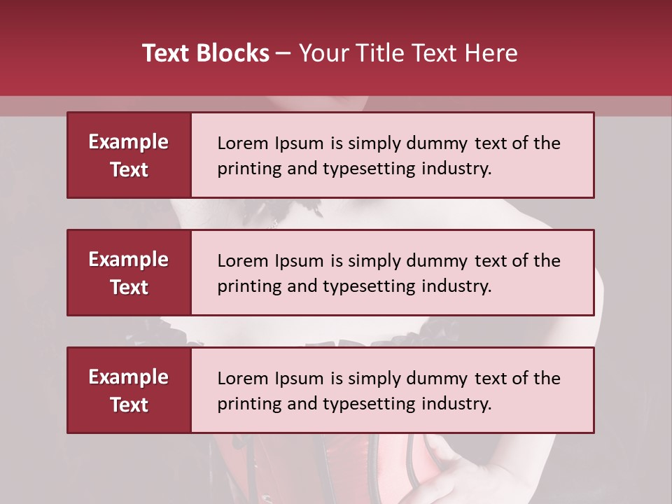 Glamour Lingerie Fetish Wear PowerPoint Template