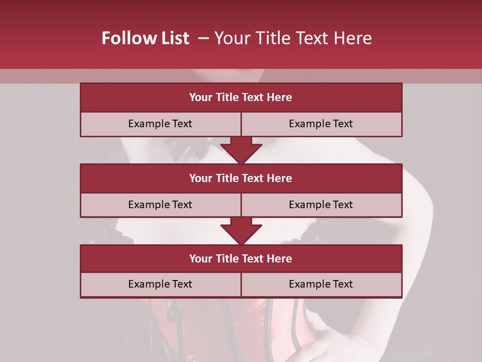 Glamour Lingerie Fetish Wear PowerPoint Template