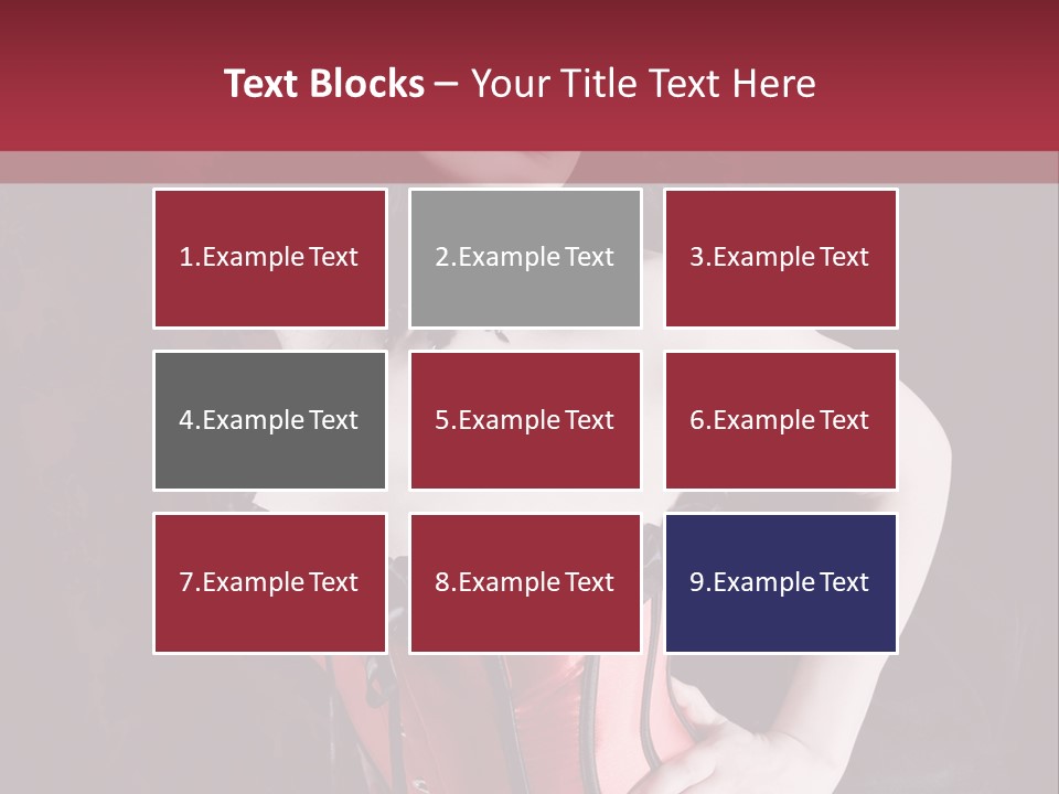 Glamour Lingerie Fetish Wear PowerPoint Template