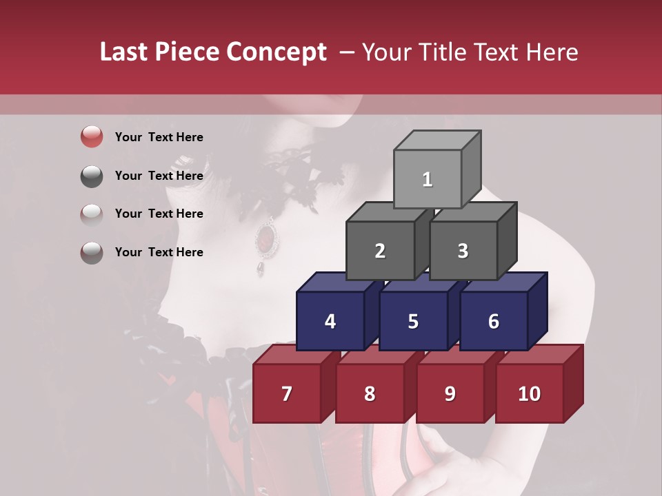 Glamour Lingerie Fetish Wear PowerPoint Template