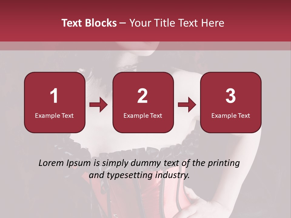 Glamour Lingerie Fetish Wear PowerPoint Template