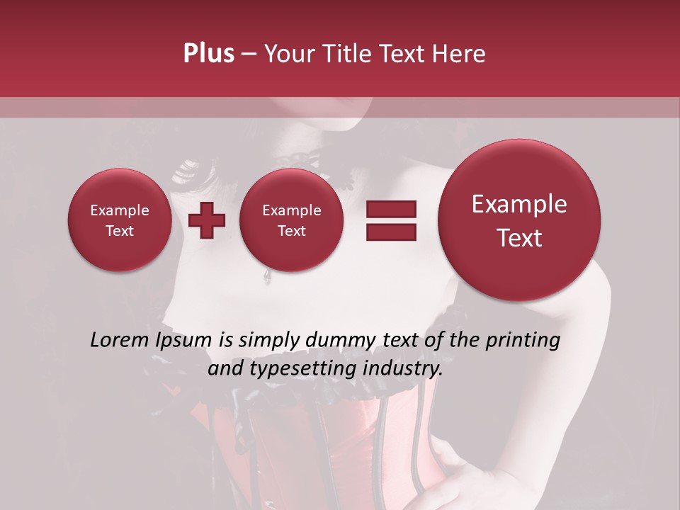 Glamour Lingerie Fetish Wear PowerPoint Template