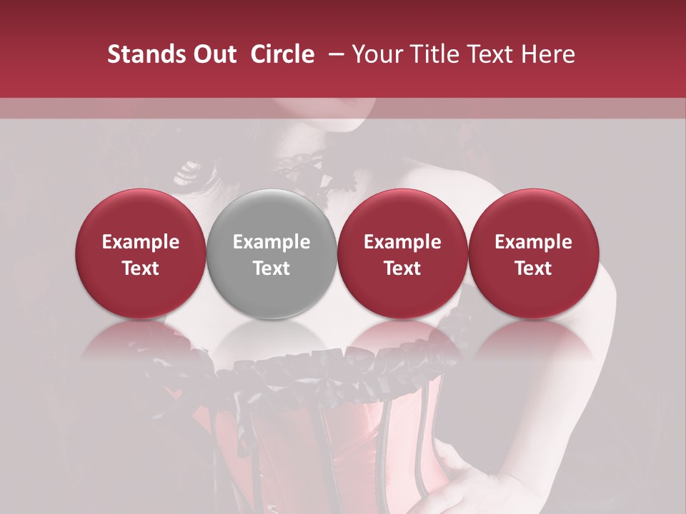 Glamour Lingerie Fetish Wear PowerPoint Template