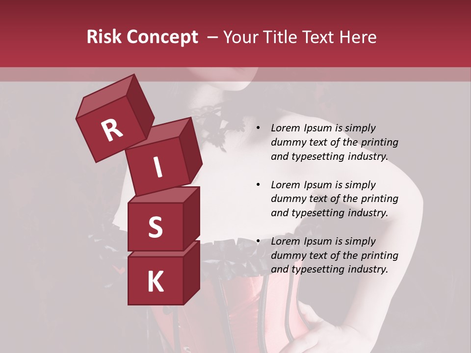 Glamour Lingerie Fetish Wear PowerPoint Template