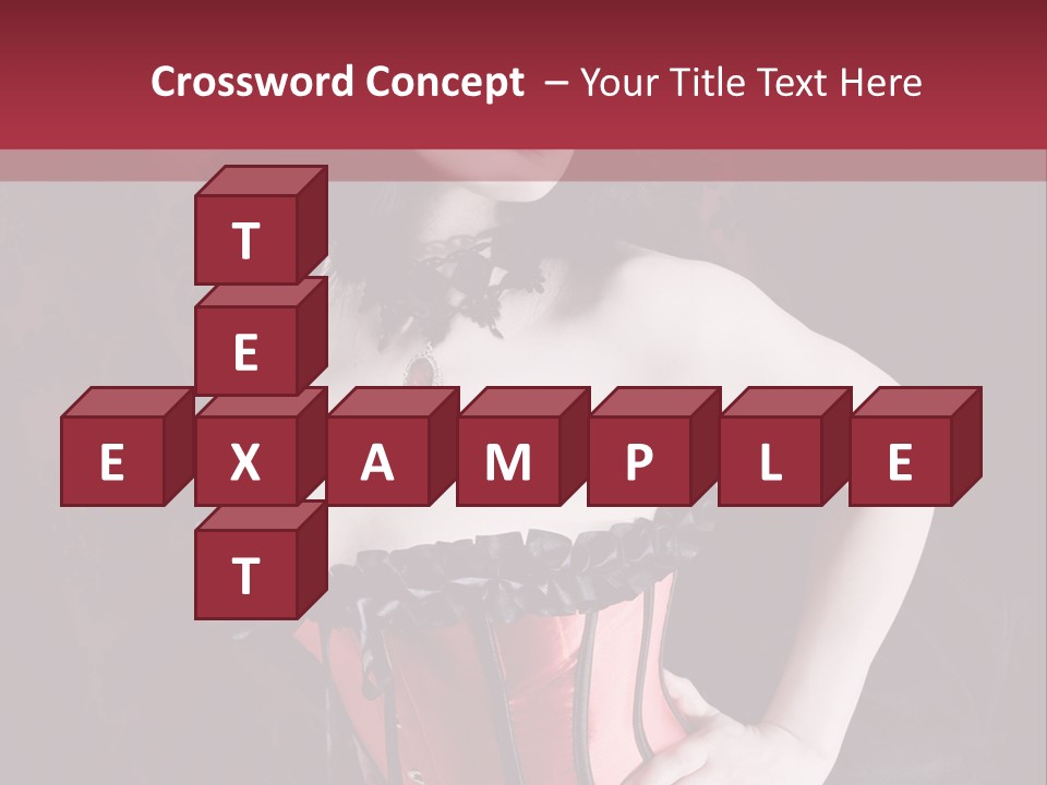 Glamour Lingerie Fetish Wear PowerPoint Template