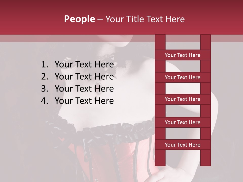 Glamour Lingerie Fetish Wear PowerPoint Template