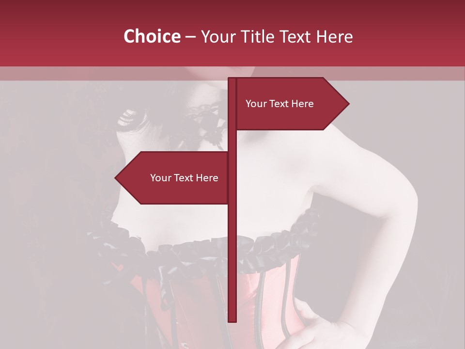 Glamour Lingerie Fetish Wear PowerPoint Template