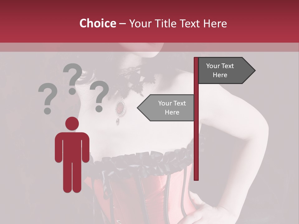 Glamour Lingerie Fetish Wear PowerPoint Template
