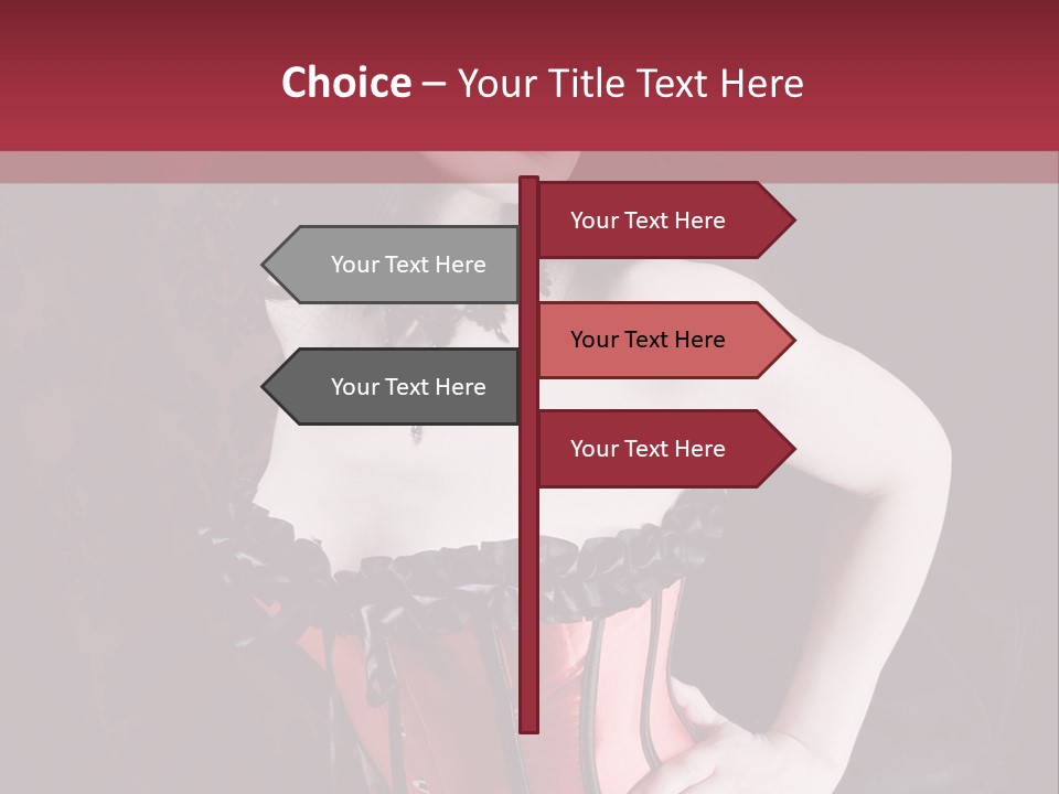 Glamour Lingerie Fetish Wear PowerPoint Template