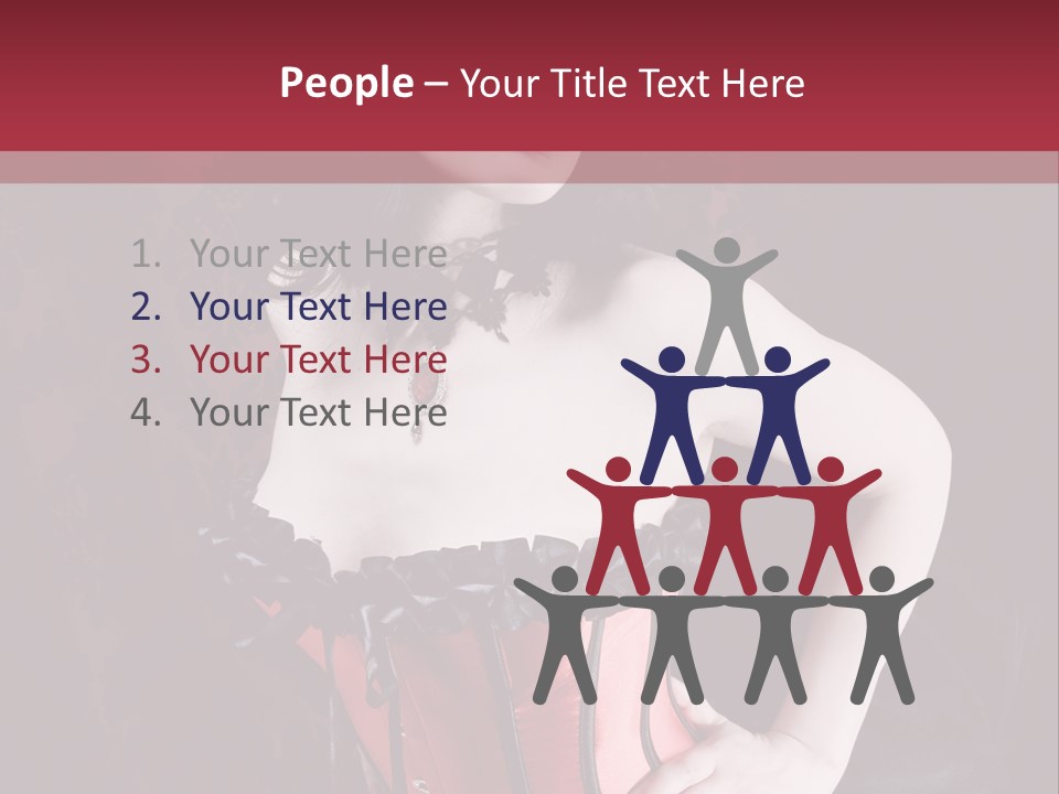 Glamour Lingerie Fetish Wear PowerPoint Template