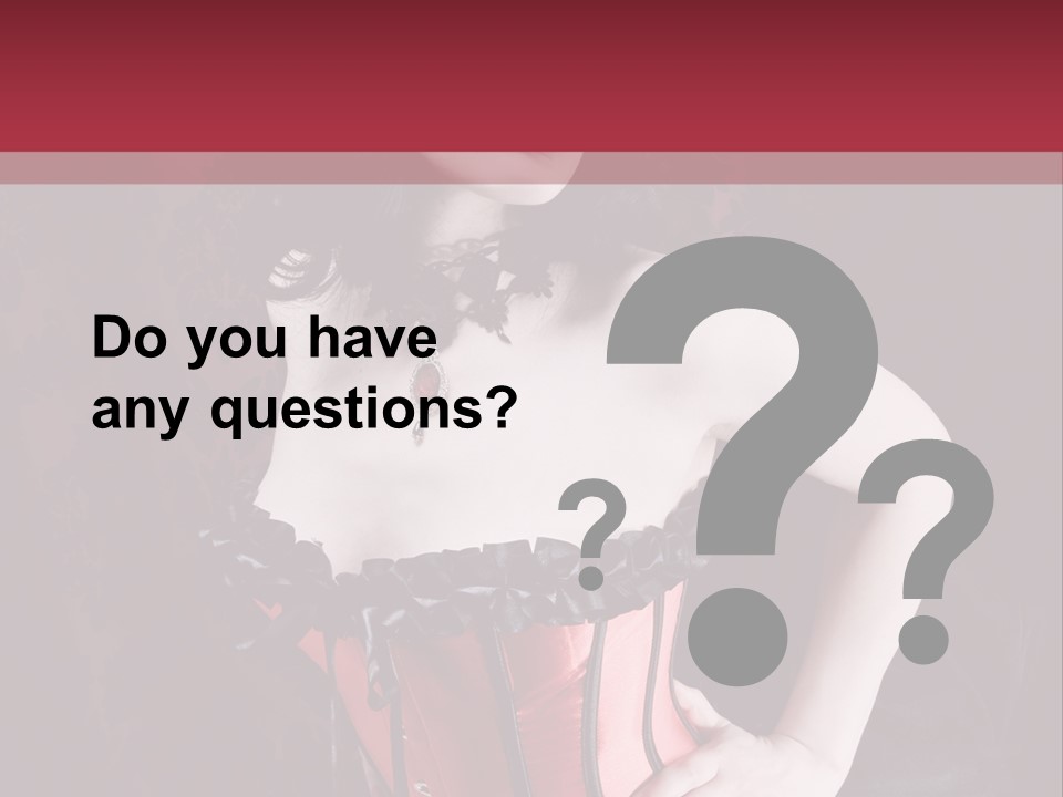 Glamour Lingerie Fetish Wear PowerPoint Template