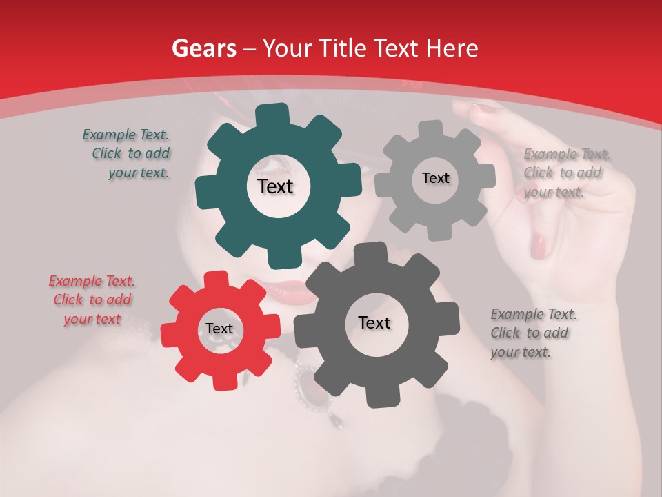 One Person Gothic Fun PowerPoint Template