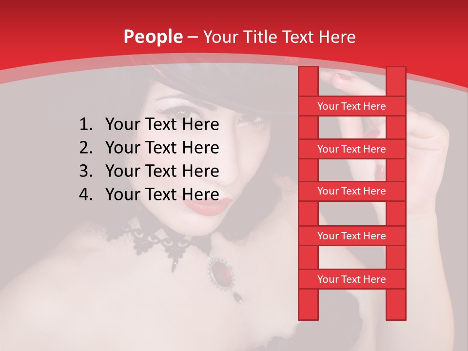One Person Gothic Fun PowerPoint Template