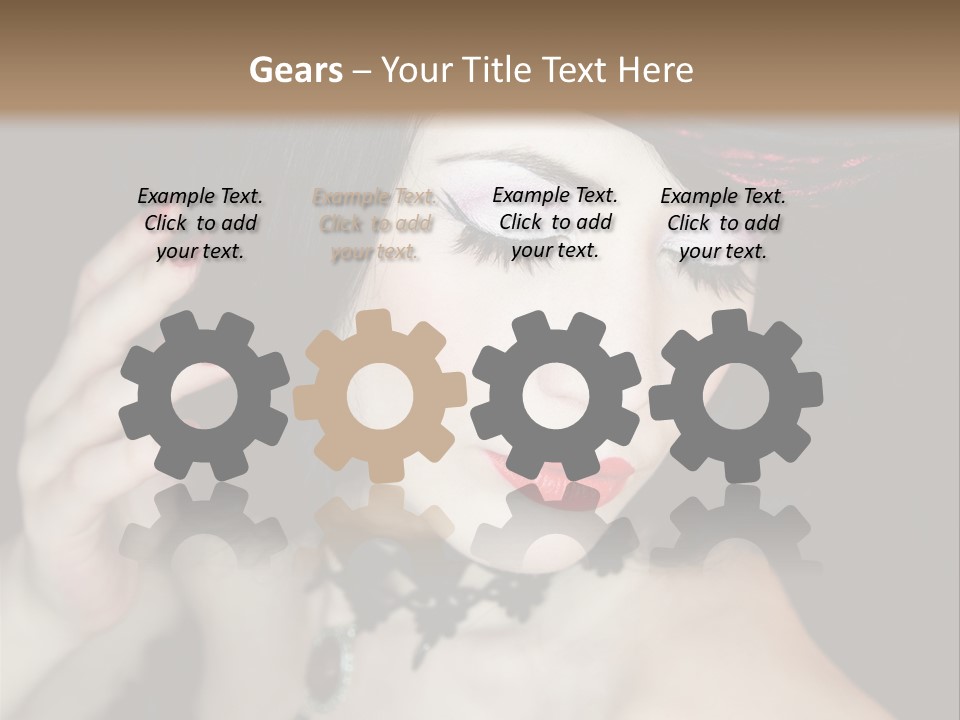 Vintage Female Show PowerPoint Template