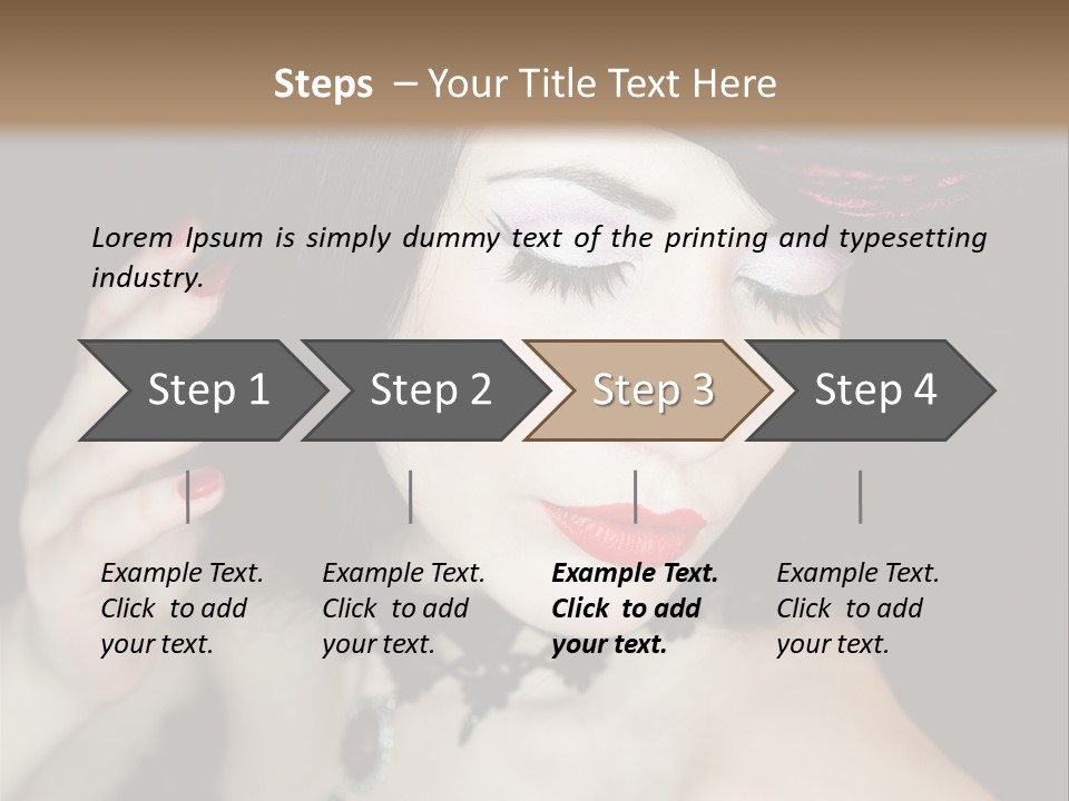 Vintage Female Show PowerPoint Template