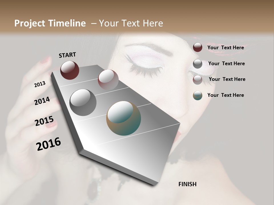 Vintage Female Show PowerPoint Template