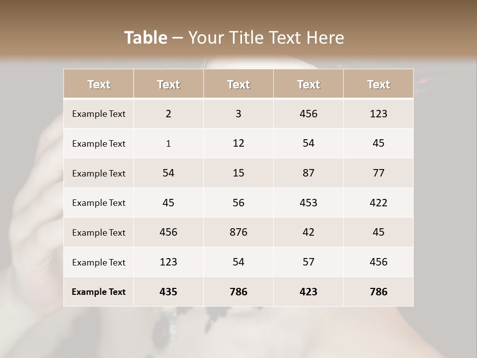 Vintage Female Show PowerPoint Template