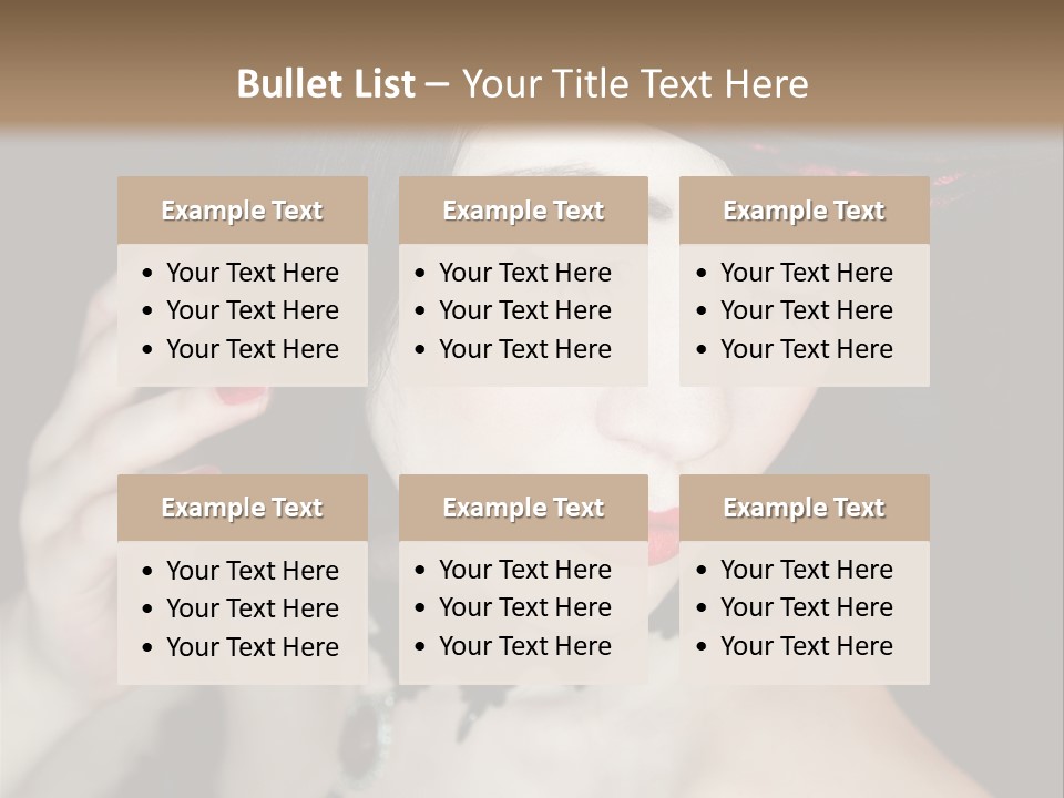 Vintage Female Show PowerPoint Template