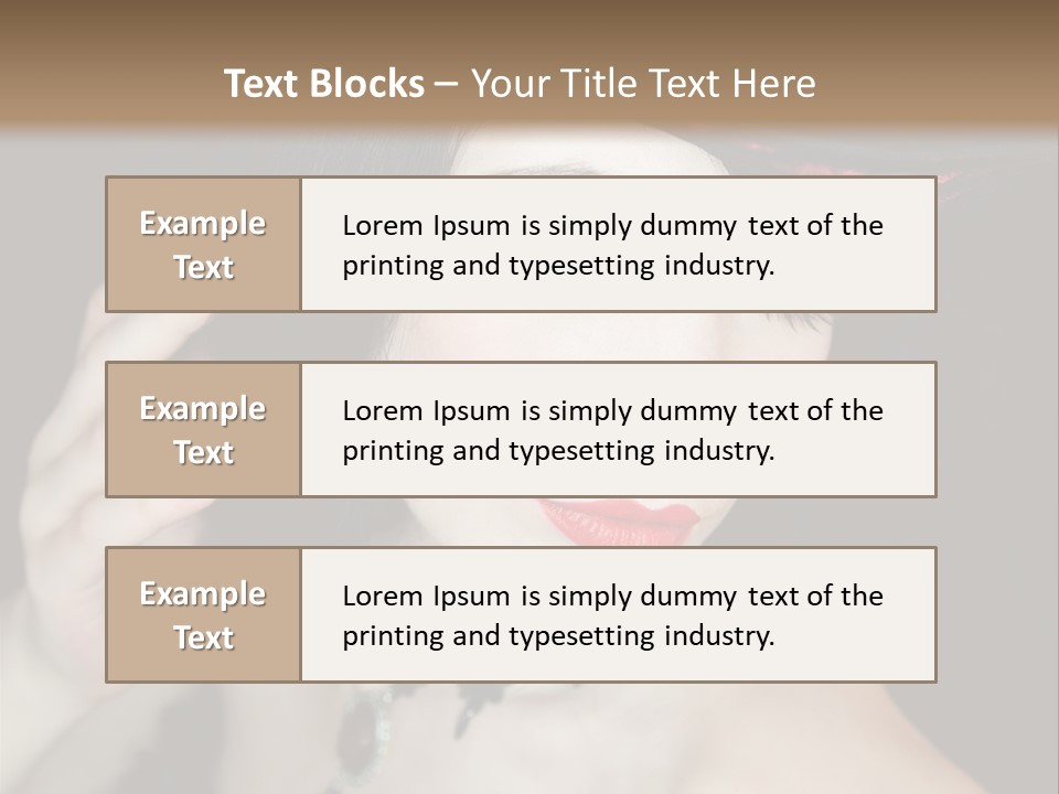 Vintage Female Show PowerPoint Template