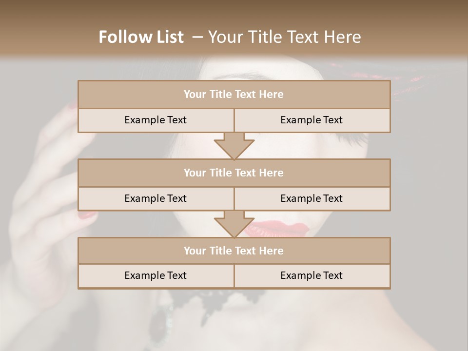 Vintage Female Show PowerPoint Template