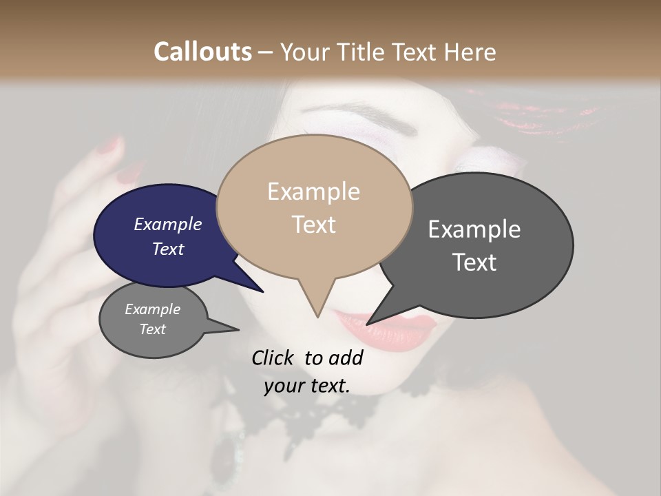 Vintage Female Show PowerPoint Template