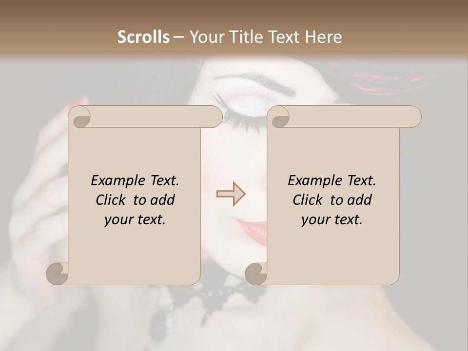 Vintage Female Show PowerPoint Template