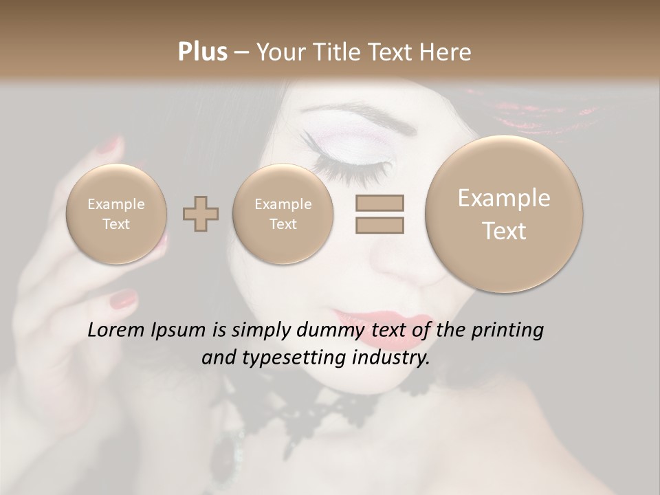 Vintage Female Show PowerPoint Template