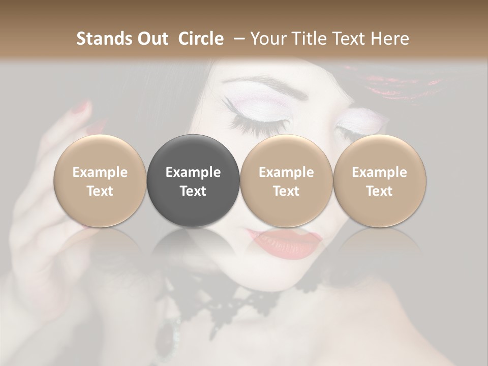 Vintage Female Show PowerPoint Template