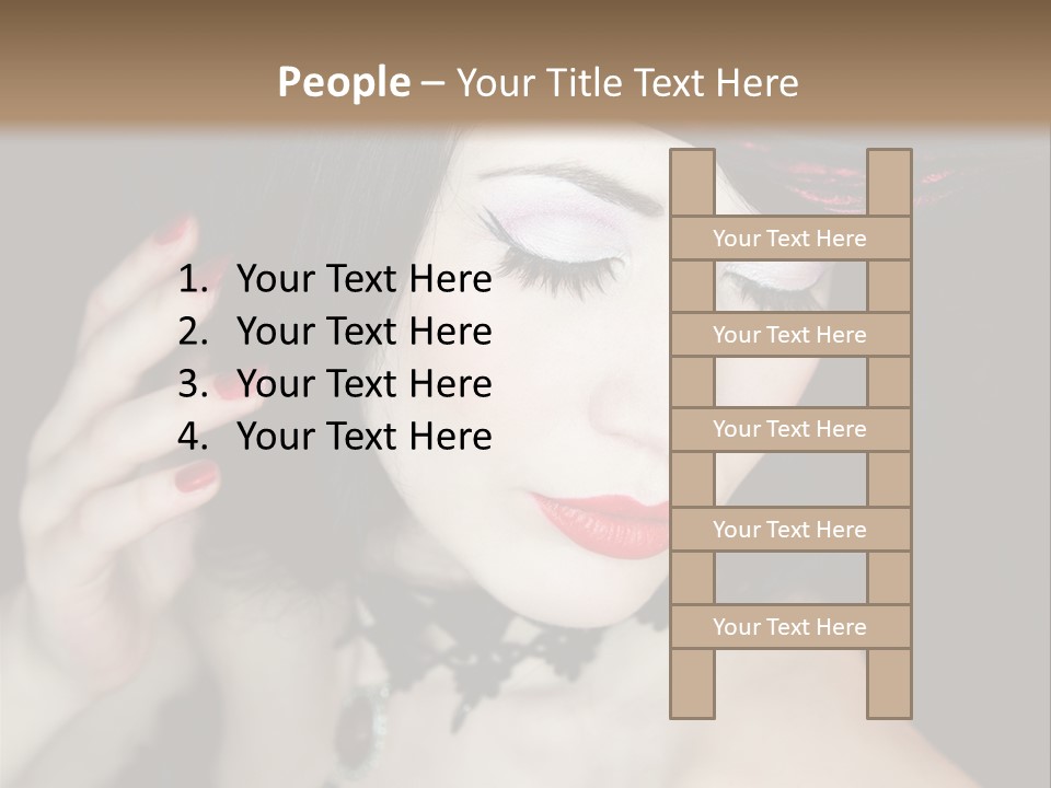 Vintage Female Show PowerPoint Template