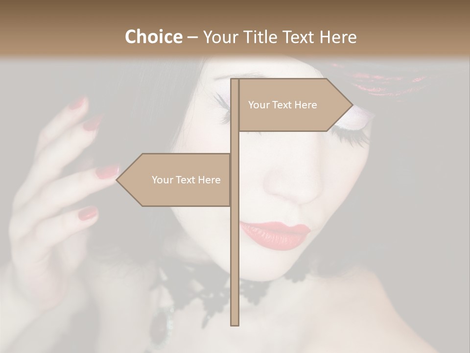 Vintage Female Show PowerPoint Template