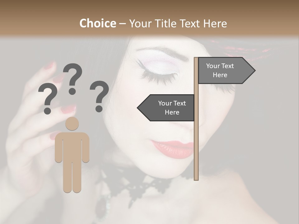 Vintage Female Show PowerPoint Template