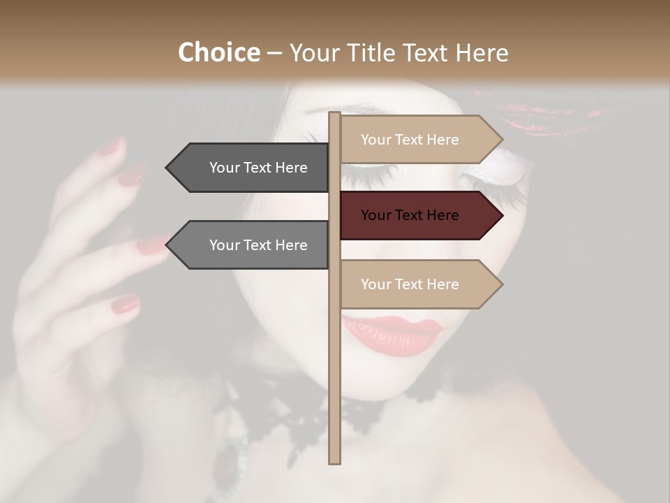 Vintage Female Show PowerPoint Template