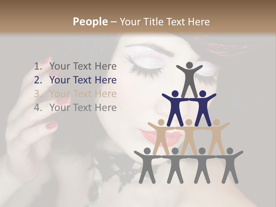 Vintage Female Show PowerPoint Template