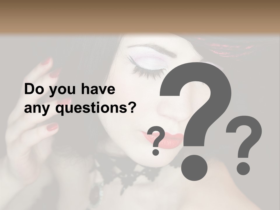 Vintage Female Show PowerPoint Template