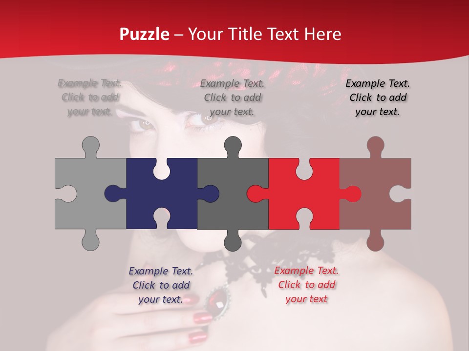 Fetish Dancer Burlesque PowerPoint Template