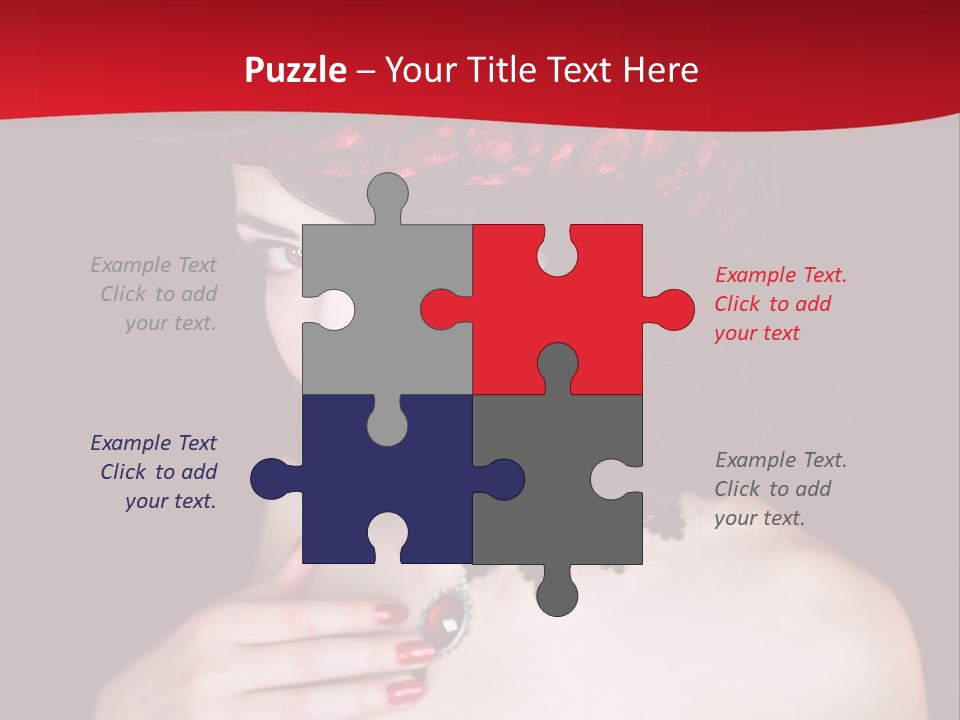 Fetish Dancer Burlesque PowerPoint Template