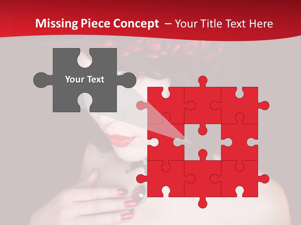 Fetish Dancer Burlesque PowerPoint Template