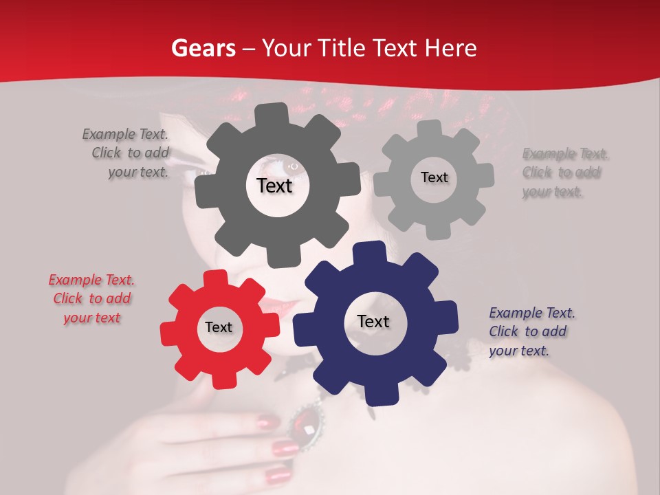 Fetish Dancer Burlesque PowerPoint Template