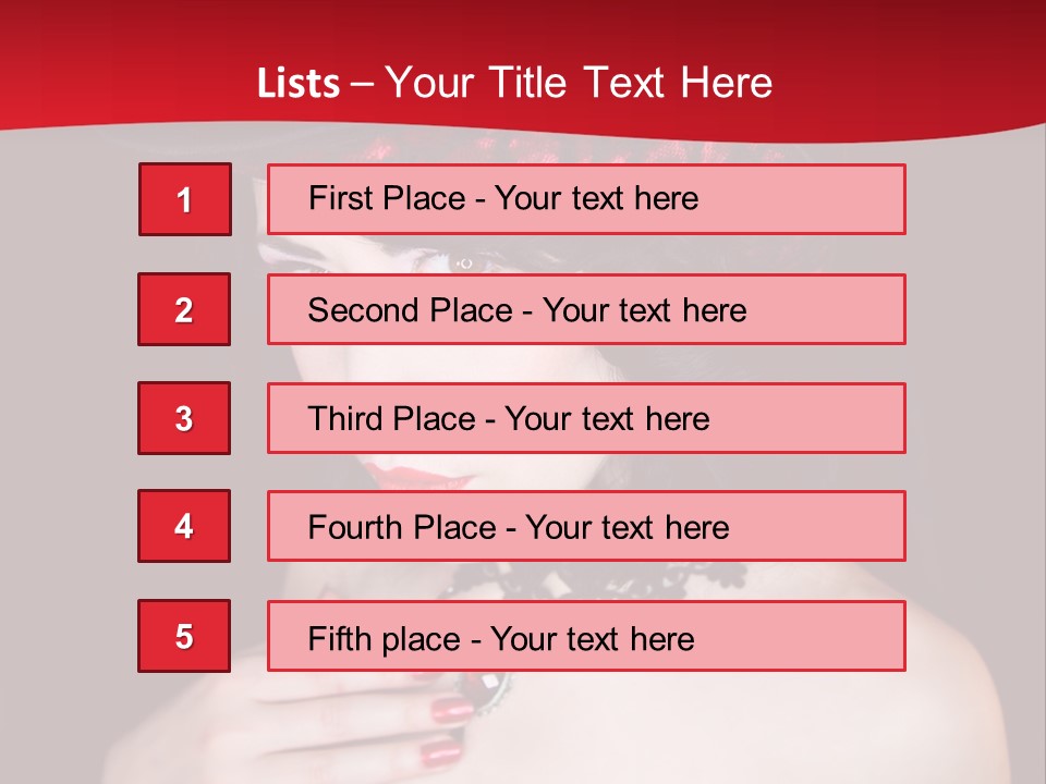 Fetish Dancer Burlesque PowerPoint Template